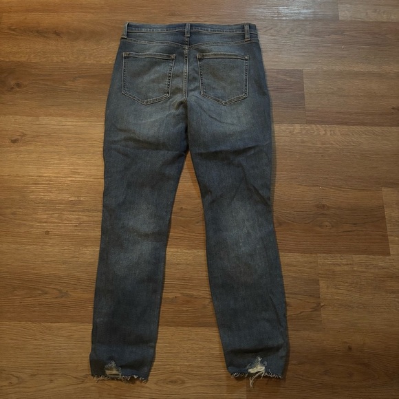 Sneakpeak Distressed Blue Jeans - Picture 3 of 4